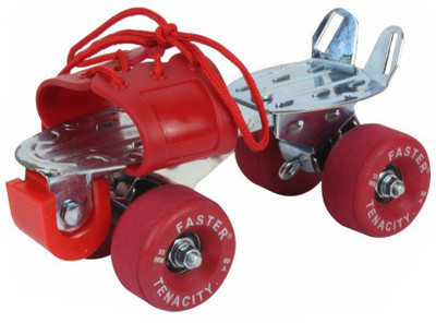 

Jonex Tenacity Brake Adjustable Faster Roller Skates Quad Roller Skates - Size Free UK(Red)