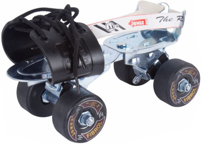 

Jonex Fibrol Youth Adjustable Quad Roller Skates - Size Free UK(Black)