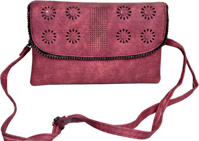 

Blossom Girls Casual Purple PU Sling Bag