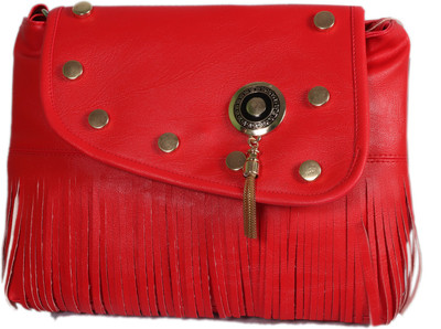 

DIVYANSH COLLECTION Girls Casual Red PU Sling Bag