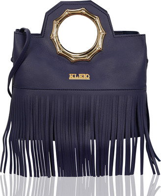 

Kleio Women Evening/Party Blue PU Sling Bag