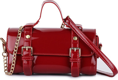 

Style Villaz Women Evening/Party Maroon Leatherette Sling Bag