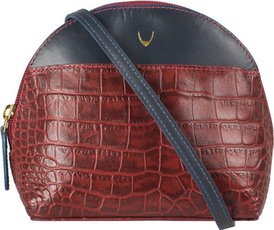 

Hidesign Women Casual Brown, Blue Genuine Leather Sling Bag, Blue;brown
