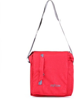 

STALIN Men & Women Casual Red PU Sling Bag