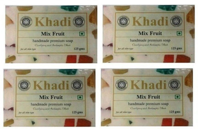 

Khadi Mix Fruit Soap (Pack of 4 )(500 g, Pack of 4)