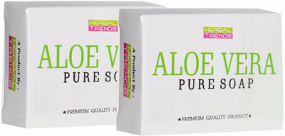 

Herbal Trends Aloe Vera Pure Soap - Handmade Fresh Bath Soap- For All skin(200 g, Pack of 2)