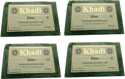 Khadi Pure Khus Soap (Pack of 4 )(500 g, Pack of 4)