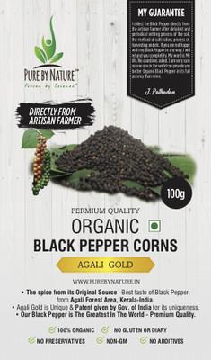 

Pure by nature Pure by Nature-The spice from its Original Source –Black Pepper -ORGANIC - Agali Gold- Best taste of Black Pepper, from Agali Forest Area, Kerala-India. Agali Gold is Unique & Patent given by Gov. of India for its uniqueness. Our Black Pepp