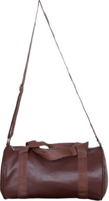 

LS Letsshop Multi-purpose Sports Leather Gym Bag STYLISH GYM BAG(Brown, Kit Bag