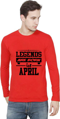 BRITISH TERMINAL Typography Men Round Neck Red T-Shirt