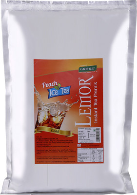 Lemor Peach Flavored Refreshing Instant - 1 kg Iced Tea Pouch(1000 g)