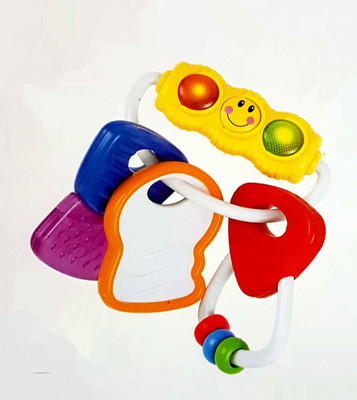 

Hytech Colorful Baby Teether With Rattle and Flashing Lights-Teething Toy(multicolor) Teether and Rattle(Multicolor)