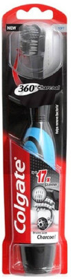 

Colgate 360 Charcoal Battery Power Toothbrush for men & women Ultra Soft Toothbrush