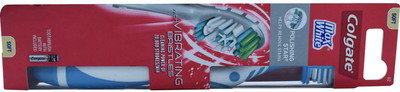 

Colgate Max White Toothbrush with Vibrating Bristles, Blue Ultra Soft Toothbrush