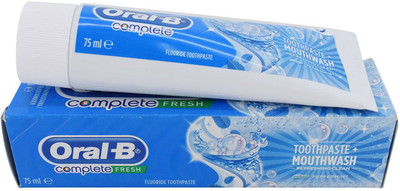

Oral-B Complete Fresh Toothpaste + Mouthwash - 75ml - Fresh Mint(75 ml)