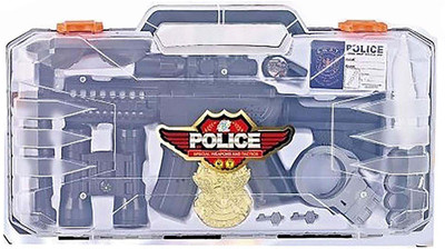 

KITI KITS Child's Play With Full Set Of Police Gun And all Accessories(Black)