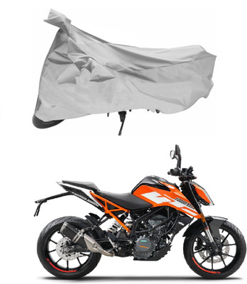 Fayana Enterprises Two Wheeler Cover for KTM(Duke 200, Silver)