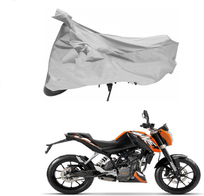 Fayana Enterprises Two Wheeler Cover for KTM(Duke 200, Silver)