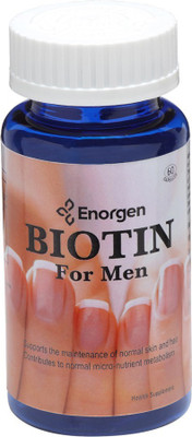 

ENORGEN Biotin for Men -Max Strength Vitamin B7 10,000mcg for hair, skin & nails(400 mg)