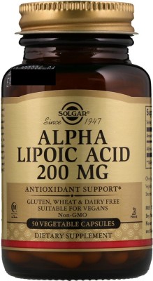 

Solgar Solgar, Alpha Lipoic Acid, 200 mg, 50 Vegetable Capsules(50 No)