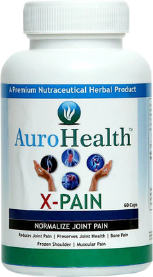 

AuroHealth X- Pain reduce joint pain - 60 Capsules 500 mg Natural Herbal products(500 mg)
