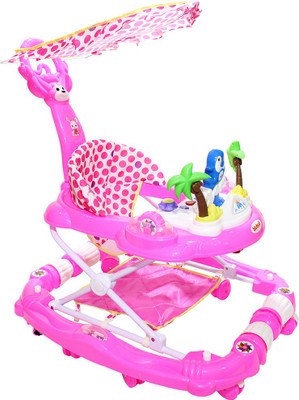 

Blubud Musical 3-in-1 Walker With Parent Rod(Pink)