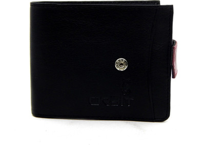 

Orbit Men Black Genuine Leather, Fabric Wallet(6 Card Slots)