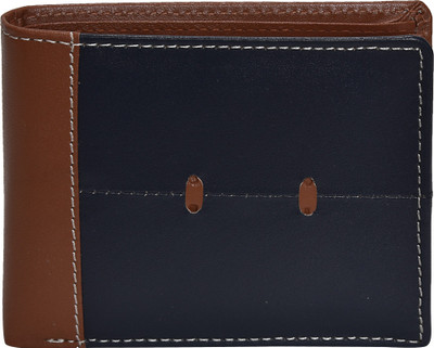 

Peseta Men Tan Genuine Leather Wallet(8 Card Slots)