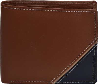 

Peseta Men Tan Genuine Leather Wallet(8 Card Slots)