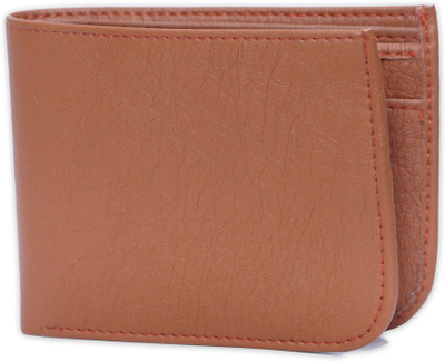 

just click Men Formal Tan Artificial Leather Wallet(5 Card Slots), Brown