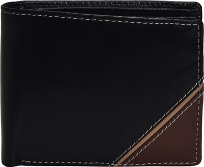 

Peseta Men Black Genuine Leather Wallet(8 Card Slots)