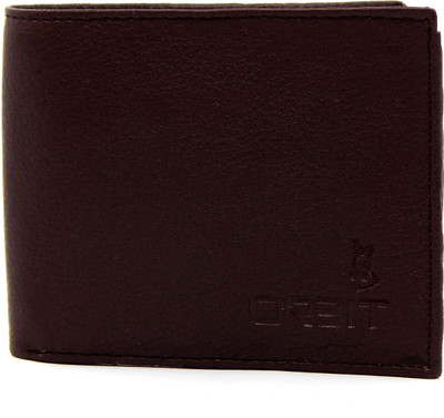 

Orbit Men Brown Genuine Leather, Fabric Wallet(5 Card Slots)