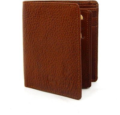 

Orbit Men Tan Genuine Leather, Fabric Wallet(10 Card Slots)