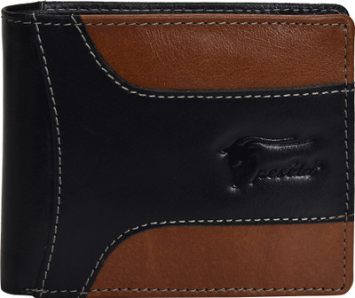 

Peseta Men Black Genuine Leather Wallet(8 Card Slots)
