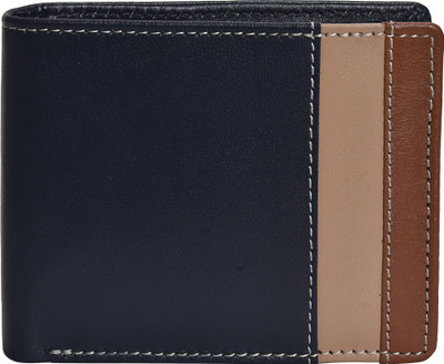

Peseta Men Blue Genuine Leather Wallet(8 Card Slots), Navy