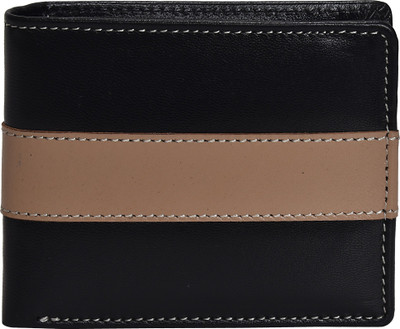 

Peseta Men Black Genuine Leather Wallet(8 Card Slots)