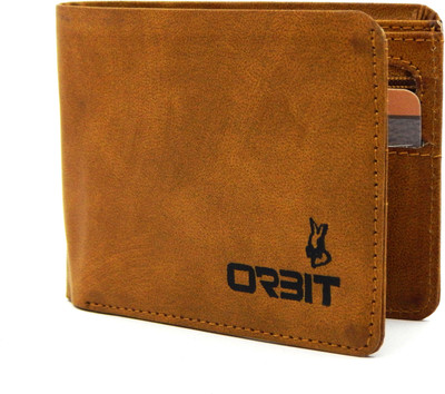 

Orbit Men Beige Genuine Leather, Fabric Wallet(4 Card Slots), Rust