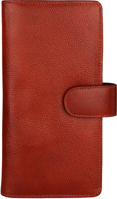

ALW Men Tan Genuine Leather Document Holder(12 Card Slots)