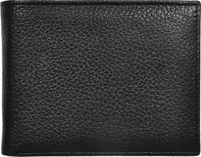 

Ajeraa Men Black Genuine Leather Wallet(4 Card Slots)