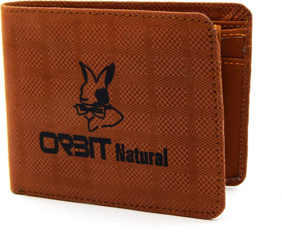 

Orbit Men Tan Genuine Leather, Fabric Wallet(3 Card Slots)
