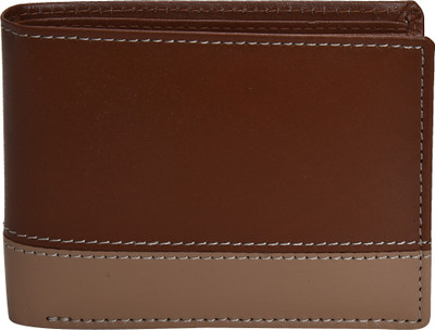 

Peseta Men Tan Genuine Leather Wallet(8 Card Slots)