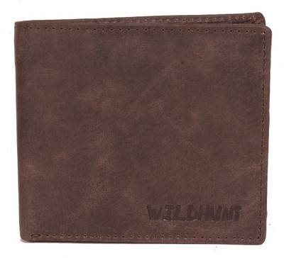 

Wildhunt Men Brown Genuine Leather Wallet(7 Card Slots)