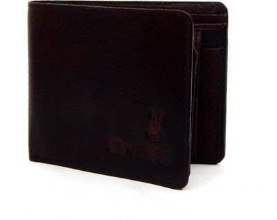 

Orbit Men Brown Genuine Leather, Fabric Wallet(8 Card Slots)