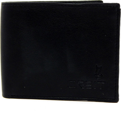

Orbit Men Black Genuine Leather, Fabric Wallet(5 Card Slots)