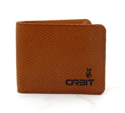 

Orbit Men Tan Genuine Leather, Fabric Wallet(7 Card Slots)