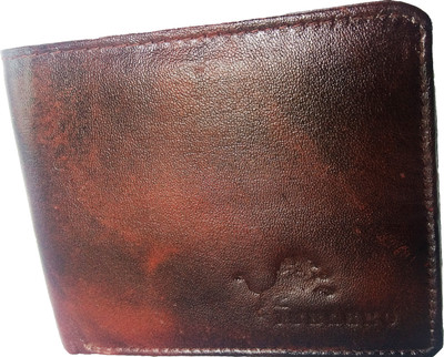 

jubleeo Men Brown Genuine Leather Wallet(3 Card Slots)
