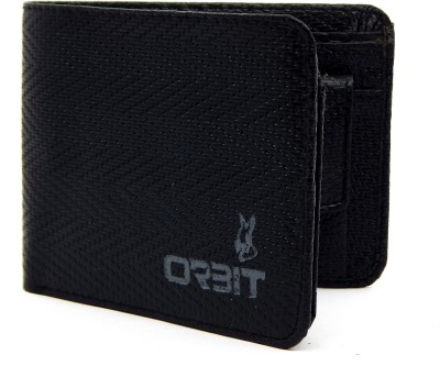 

Orbit Men Black Genuine Leather, Fabric Wallet(7 Card Slots)