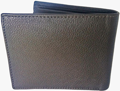 

jubleeo Men Black Genuine Leather Wallet(3 Card Slots)