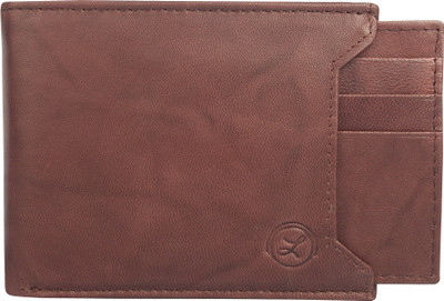 

LIMERENCE Men Casual Brown Genuine Leather Wallet(9 Card Slots)