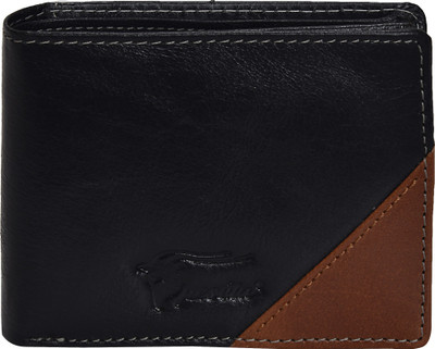 

Peseta Men Black Genuine Leather Wallet(8 Card Slots)